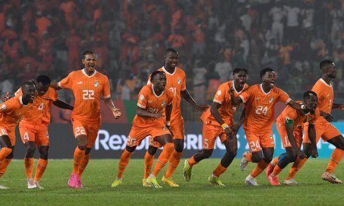 Les Eléphants de Côte d'Ivoire lors de la finale de la CAN 2023