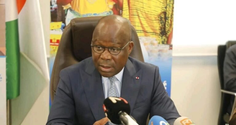 Pierre Dimba, ministre ivoirien de la Santé, de l'hygiène publique et de la couverture maladie universelle (CMU)