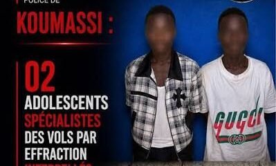 Koumassi : deux adolescents arrêtés pour cambriolages à Bia-Sud