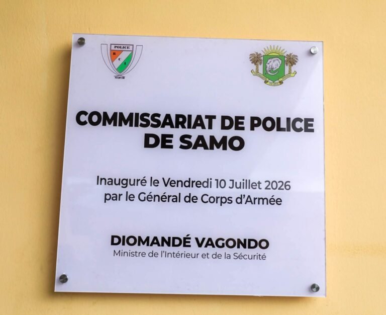 Sud-Comoé : Samo inaugure un nouveau commissariat de police