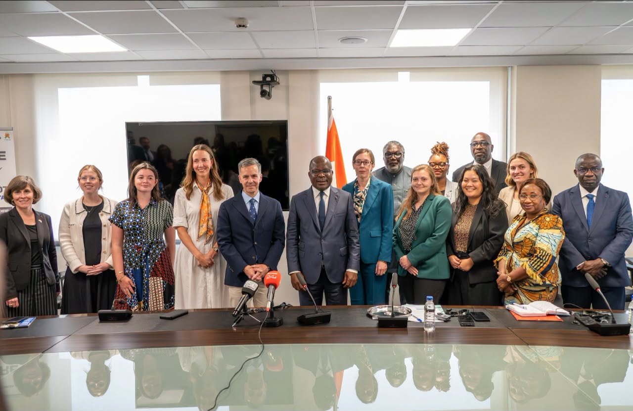 Pierre Dimba lors d'une rencontre sur le partenariat sanitaire Côte d'Ivoire
