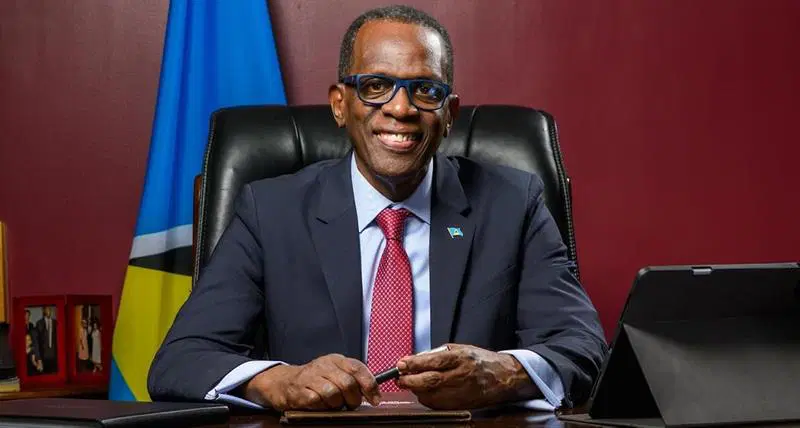 Philip J. Pierre, Premier ministre de Sainte-Lucie et président de la CARICOM en 2026.